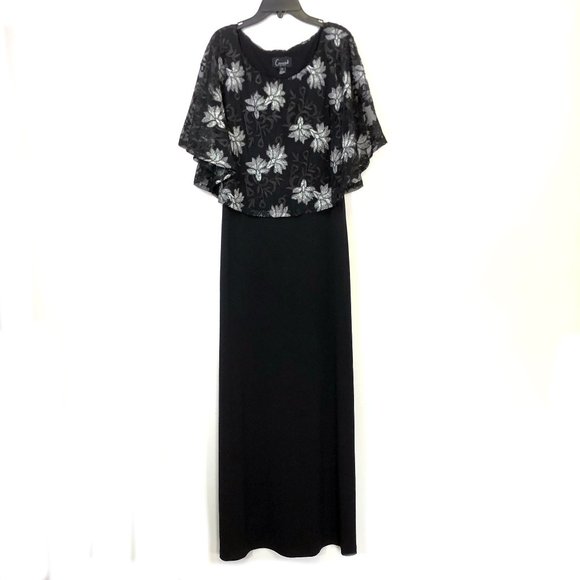 black elegant maxi dress